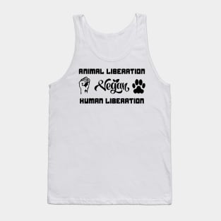 Animal Liberation Human Liberation Vegan S Tank Top